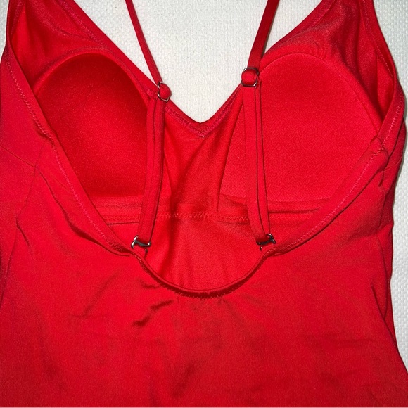 H&M Red One Piece Bathing Suit Swim - Picture 4 of 5